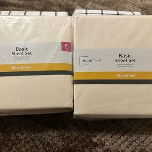 Mainstays Cream Microfiber Sheet Set Bedding